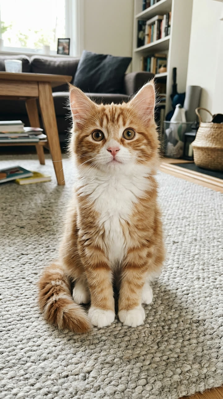 AI Cat Story: Put Your Own Cat in a 3D Cat Soap Opera — AI meme template preview