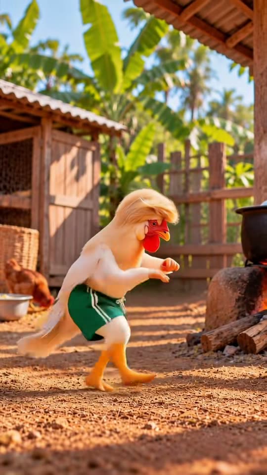 AI Chicken Dance: You as the Viral Dancing Hen — AI meme template preview