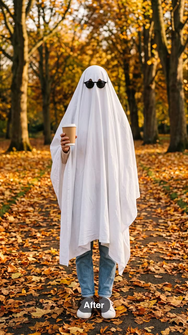 Ghost Photoshoot Trend AI Video — AI meme template preview