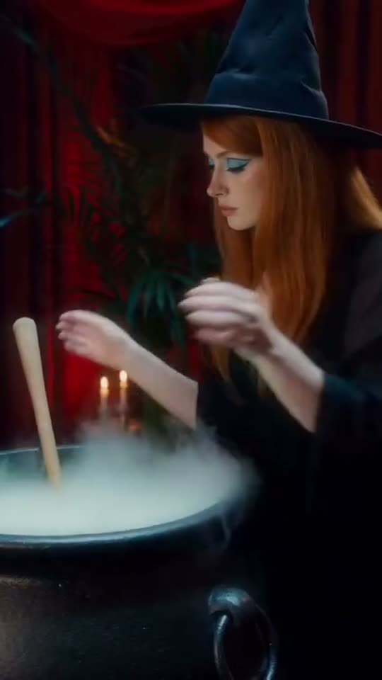AI Witch Video: You in the '60s Witchcore Reel — AI meme template preview