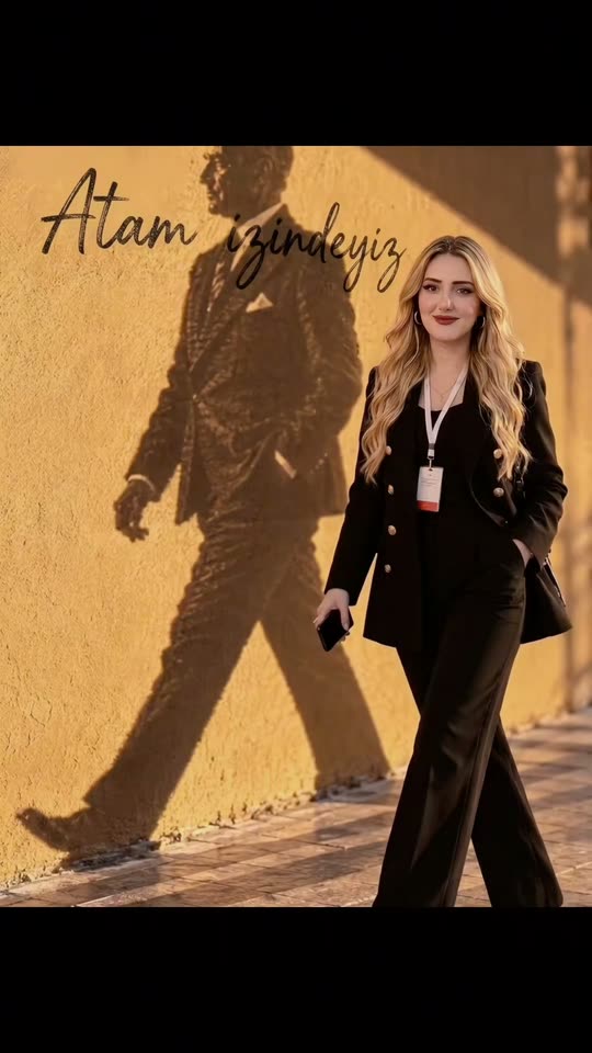Atam İzindeyiz Prompt: Walk Beside the Atatürk Silhouette (Yapay Zeka Video) — AI meme template preview