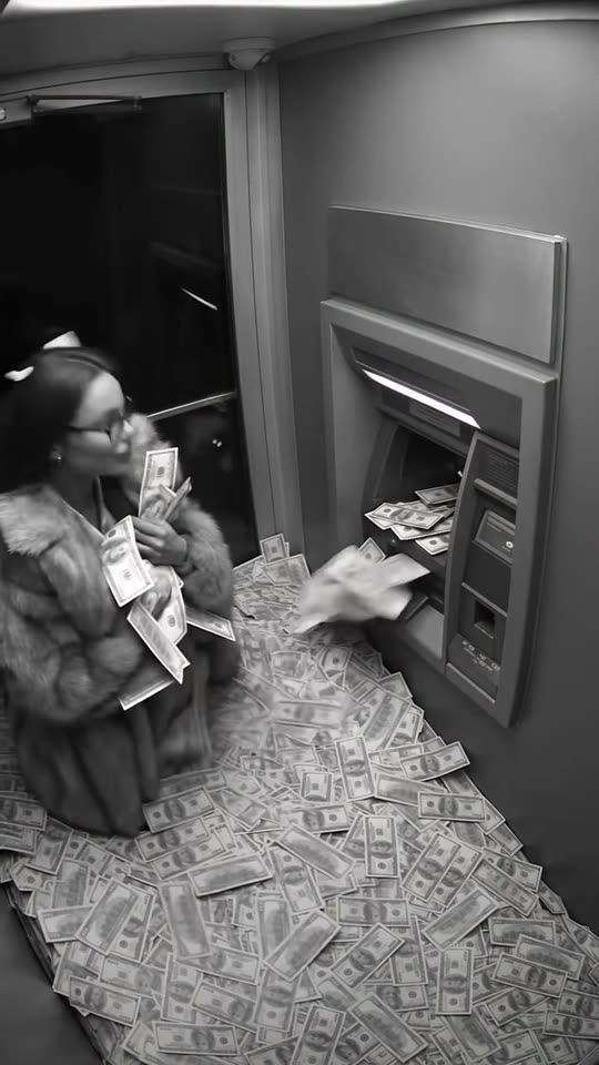 ATM Glitch AI Trend: The Money Explosion on CCTV, Starring You — AI meme template preview