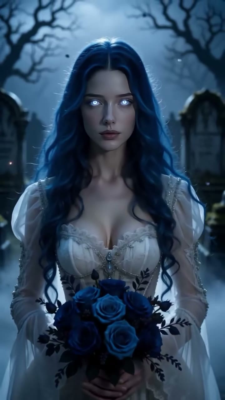 Corpsebride AI Trend: Turn Into a Ghost Bride From One Photo — AI meme template preview